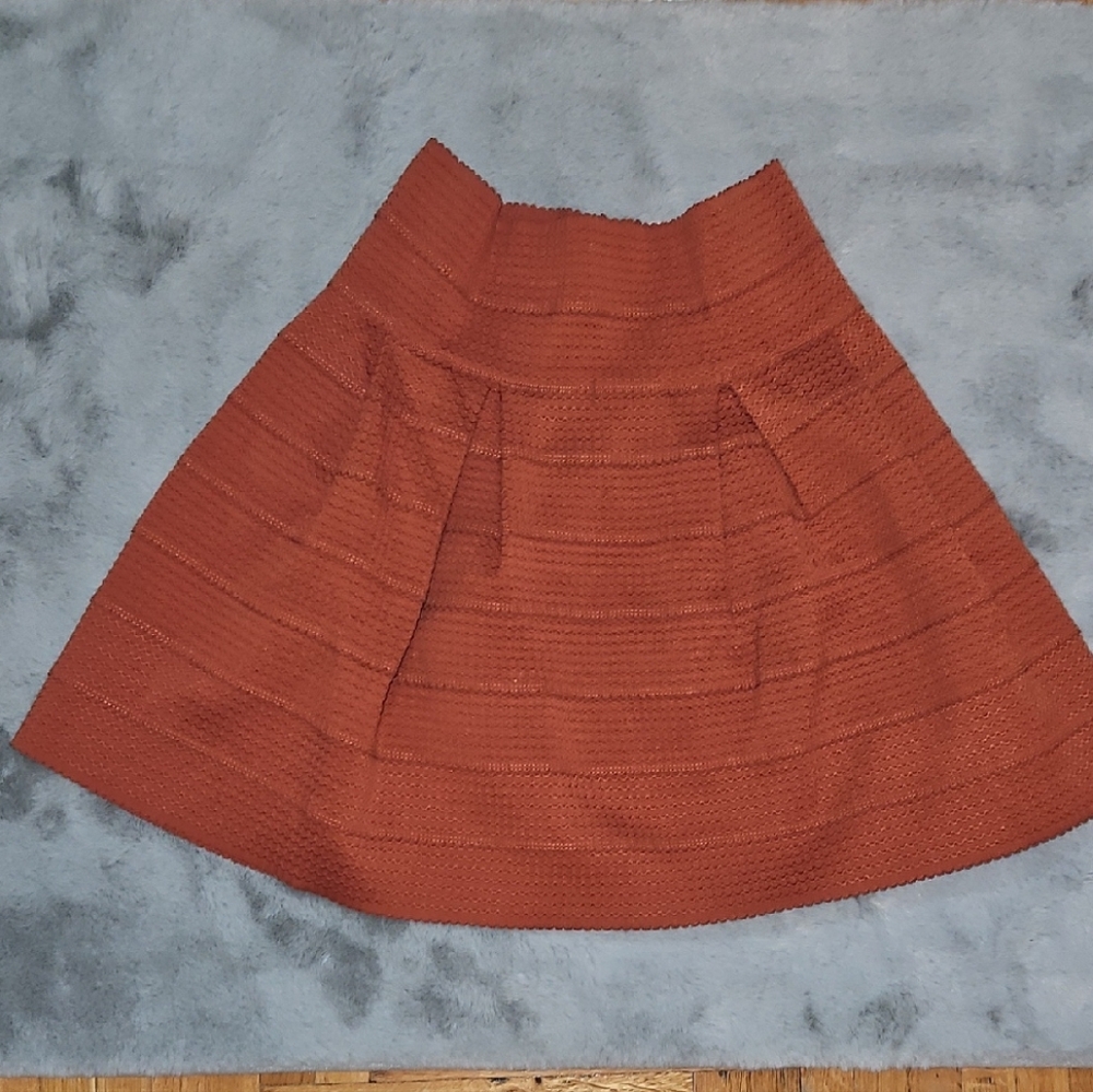 H&M Terracotta A-Line Skirt